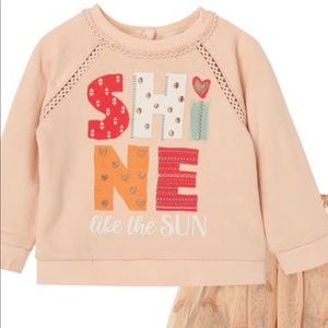 Peek Essentials- Nordstrom’s Frilly Tutu/ Tulle Skirt and Sweater set; Peach